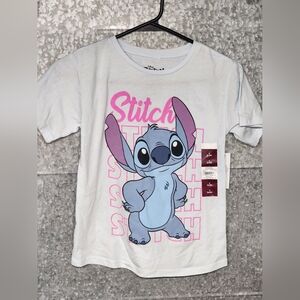 NWT Disney Stitch Angel Heart Valentine Tops Girl 6